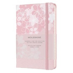 Блокнот Moleskine Le Sakura Pocket A6 96 листов розовый в линейку на сшивке (90x140 мм)